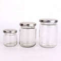 240ml 8oz round glass jar for caviar jam pickles with airtight lid